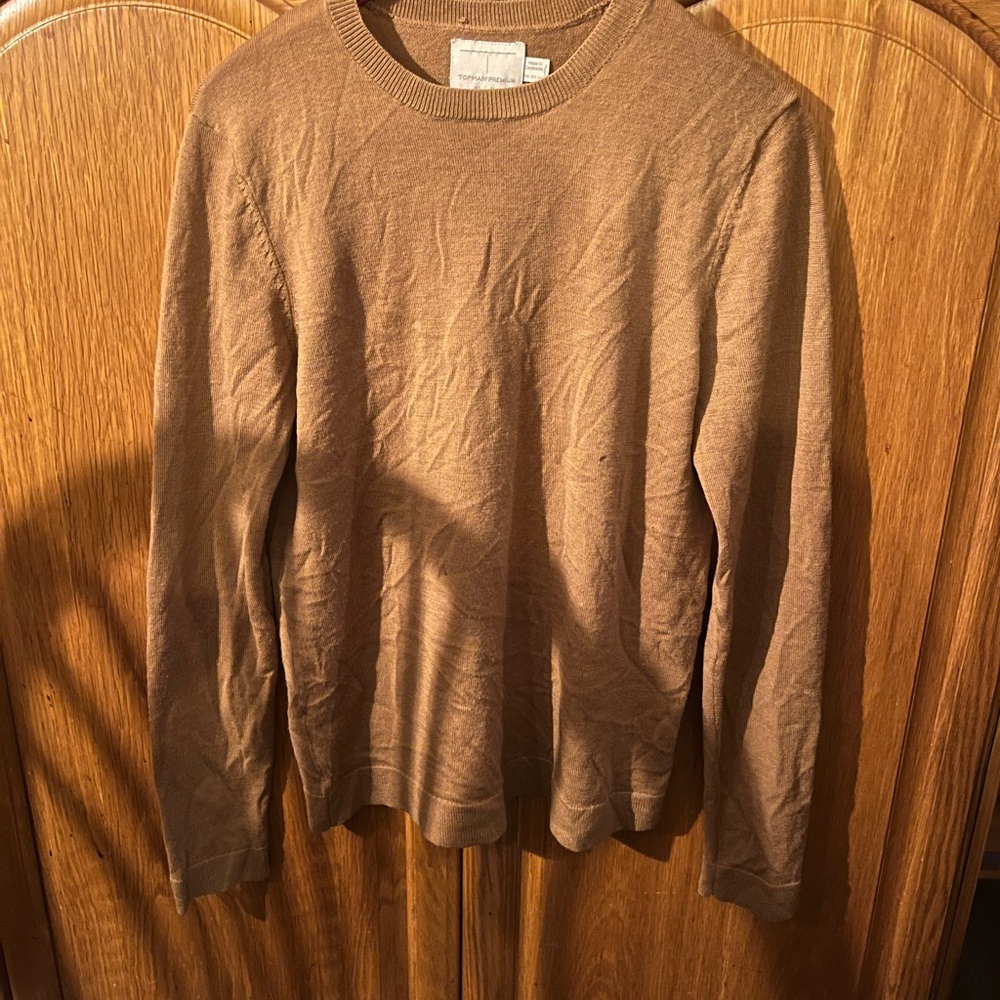 Topman Men’s tan Long Sleeve Sweater